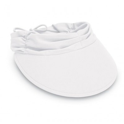 Wallaroo Aqua Visor White 's Sun Hat One Size Adjustable #2590 877824004022 eb-86971275